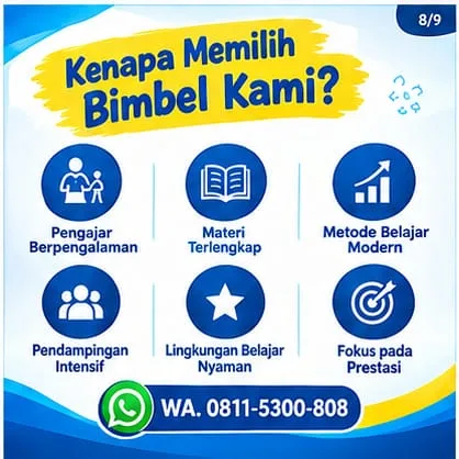 Bimbingan Belajar Balikpapan | Bimbel TK, SD, SMP, SMA & Kursus Bahasa Inggris - gambar 7