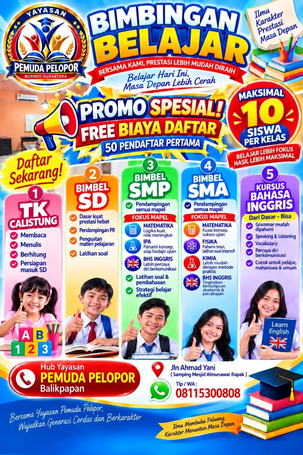 Bimbingan Belajar Balikpapan | Bimbel TK, SD, SMP, SMA & Kursus Bahasa Inggris - gambar 10