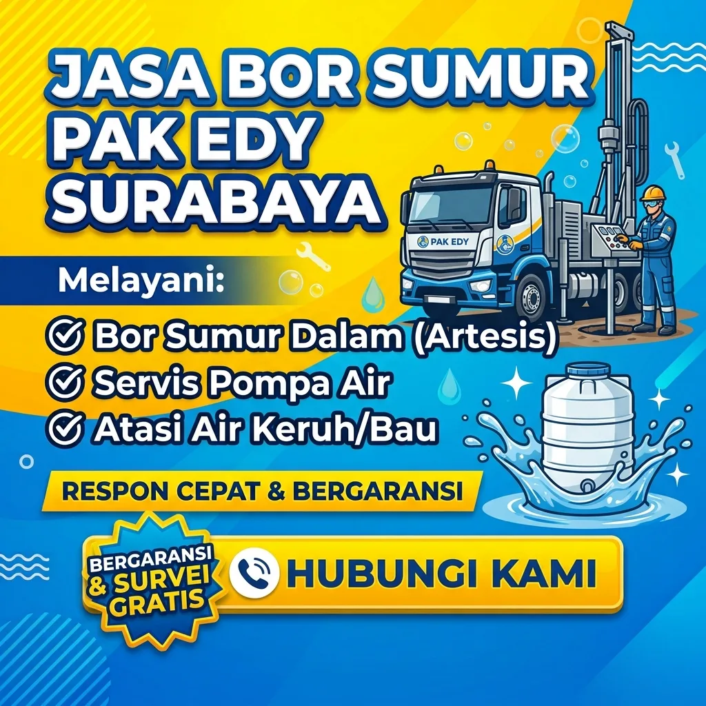 Bor Sumur Pak Edy | Jasa Pembuatan Sumur Bor Surabaya