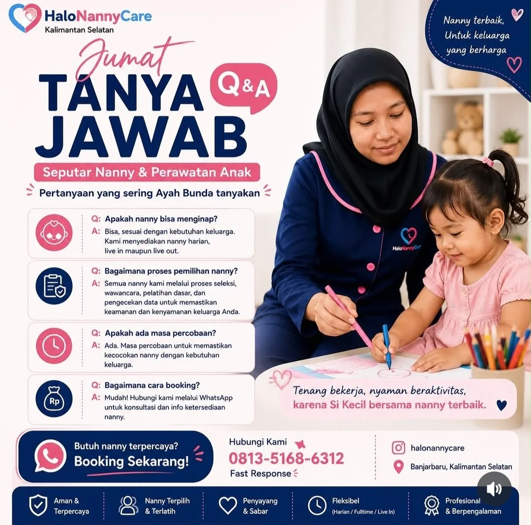 🌟 Halo Nanny Care Kalimantan Selatan – Partner Keluarga dalam Pengasuhan Anak, Baby Sitter dan Lansia - gambar 4