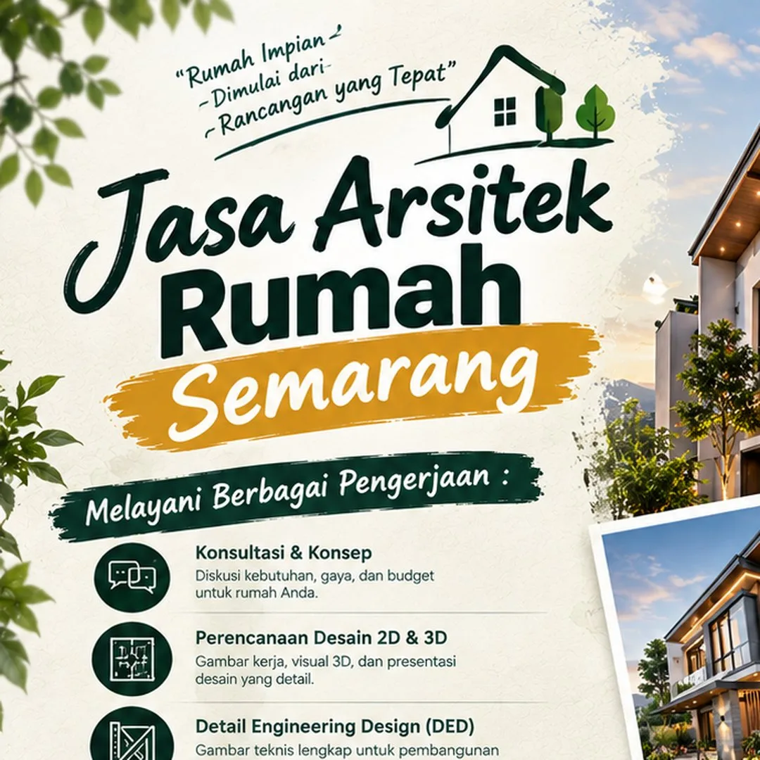 Jasa Arsitek Rumah Semarang | Junar Bisnis — Desain, DED, RAB & Design Build - gambar 2