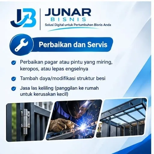 Jasa Bengkel Las Bandung | Junar Bisnis – Fabrikasi, Pasang & Perbaikan - gambar 4