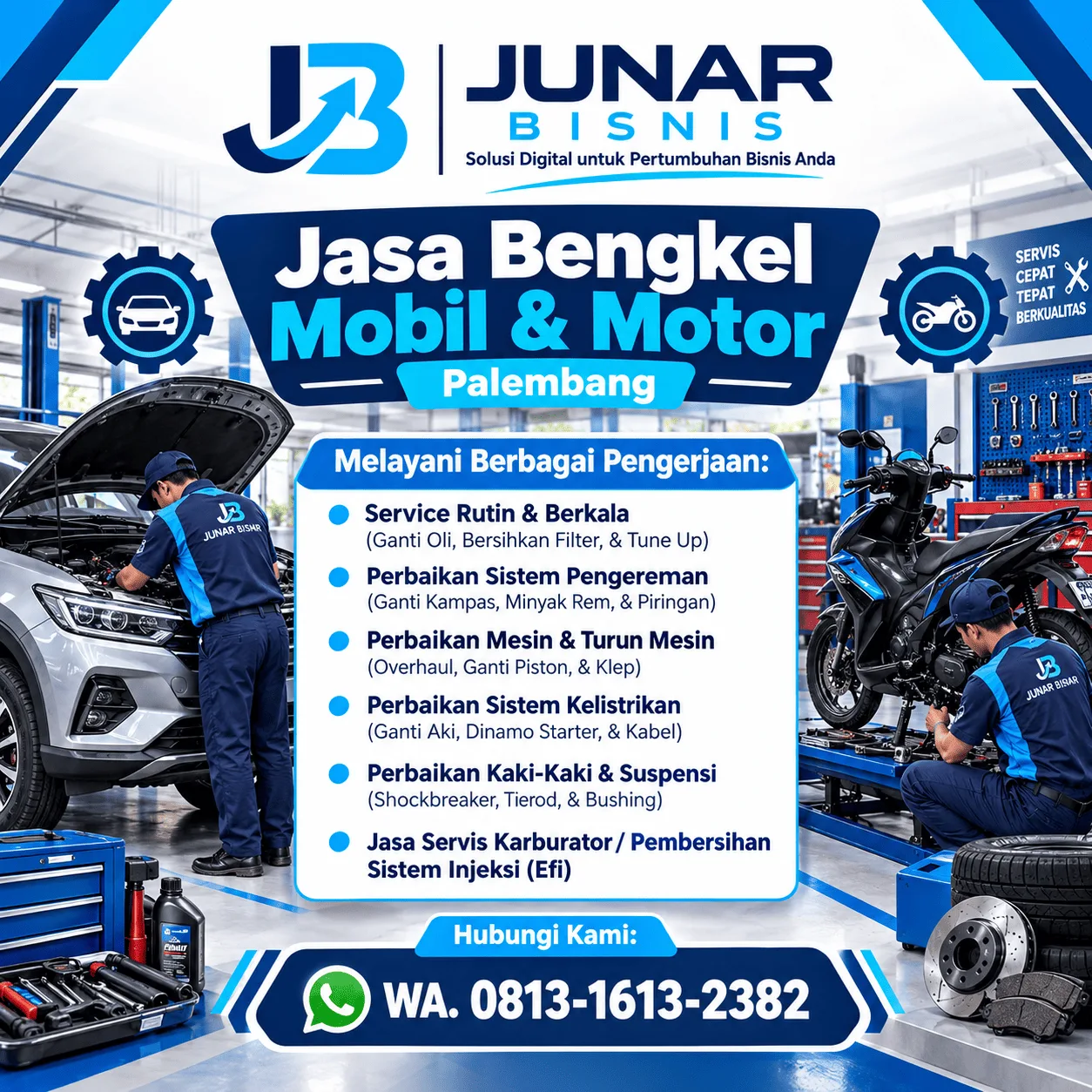 Jasa Bengkel Mobil & Motor Palembang untuk Perjalanan Lebih Tenang