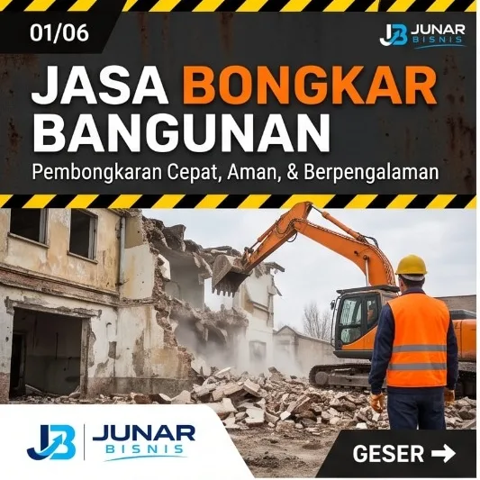 Jasa Bongkar Bangunan Medan untuk Rumah, Ruko & Lahan | Junar Bisnis