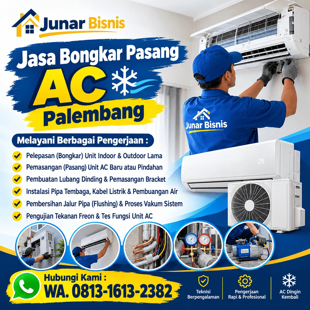 Jasa Bongkar Pasang AC Palembang, Praktis dan Terencana