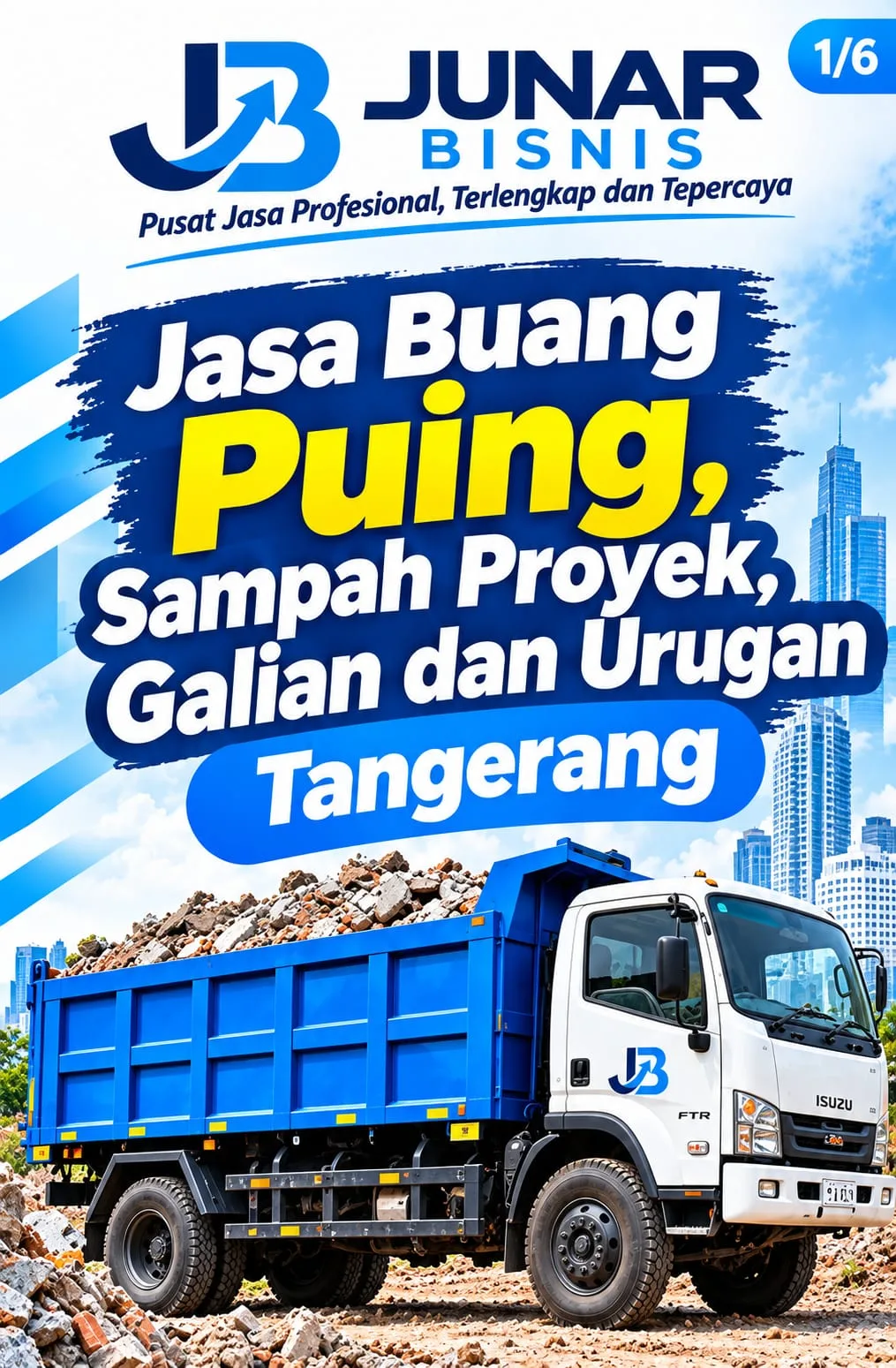 Jasa Buang Puing Tangerang, Sampah Proyek, Galian & Urugan Tanah - gambar 2