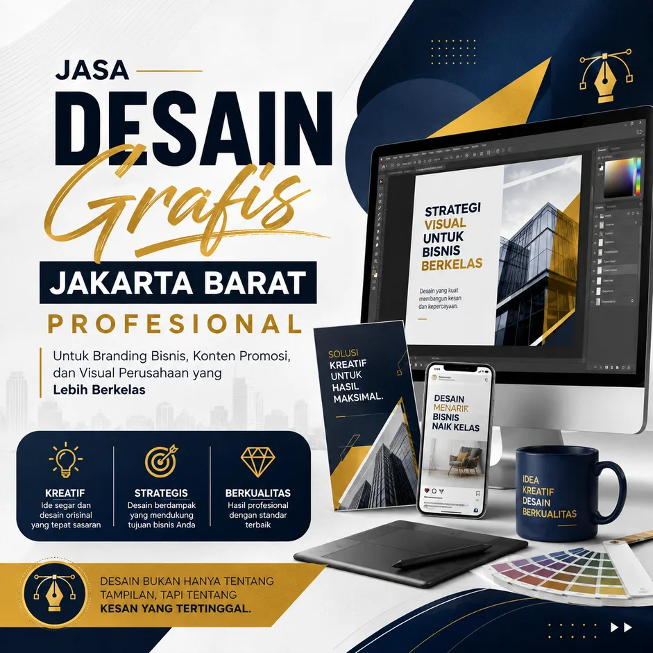 Jasa Desain Grafis Jakarta Barat Profesional untuk Branding Bisnis, Konten Promosi, dan Visual Perusahaan yang Lebih Berkelas
