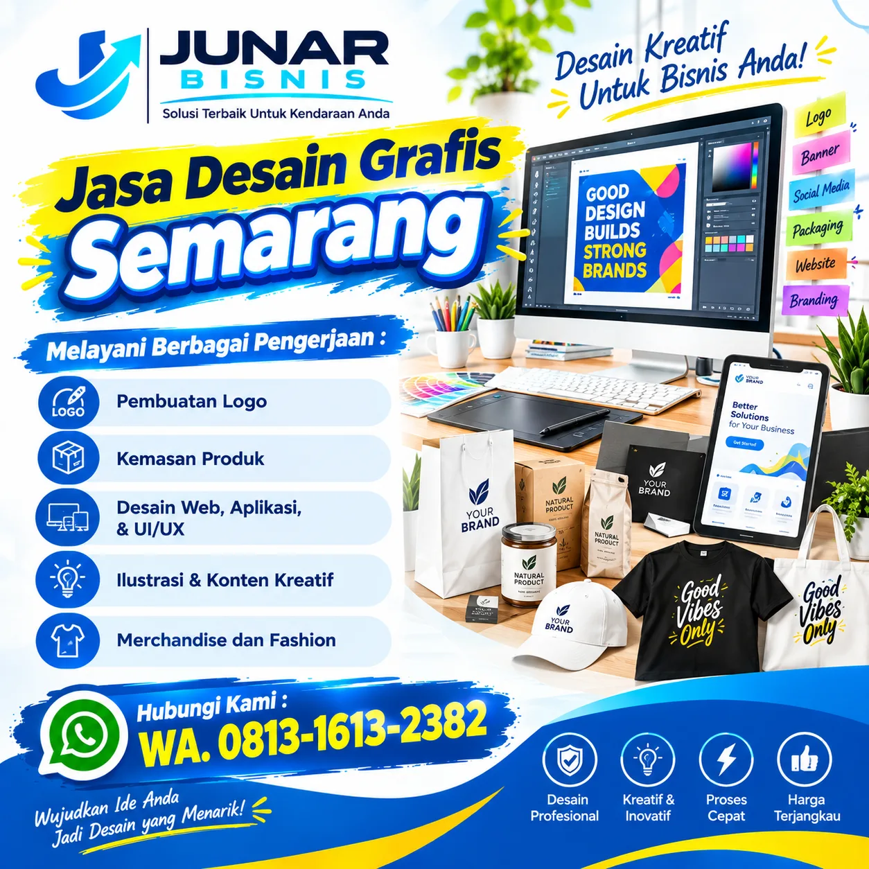 Jasa Desain Grafis Semarang | Junar Bisnis — Desain Kreatif untuk Brand