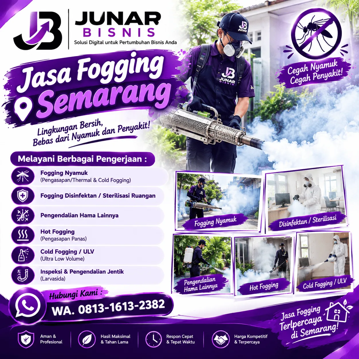 Jasa Fogging Semarang | Junar Bisnis – Konsultasi Pengendalian Nyamuk