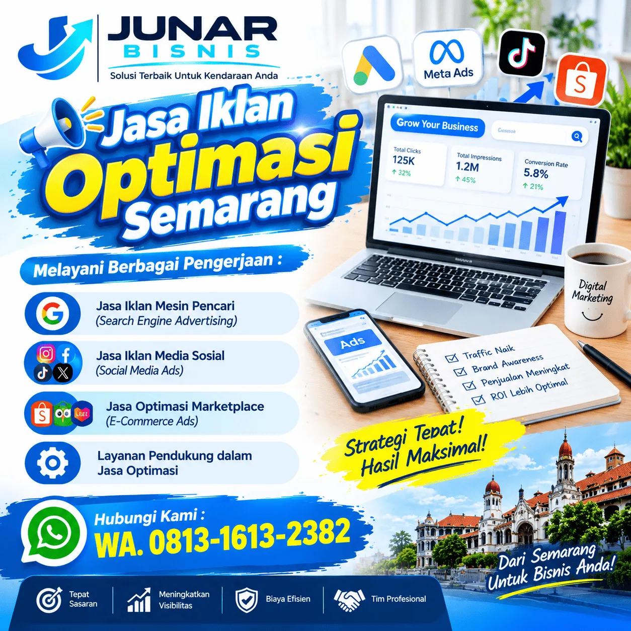 Jasa Iklan Optimasi Semarang untuk Bisnis | Junar Bisnis