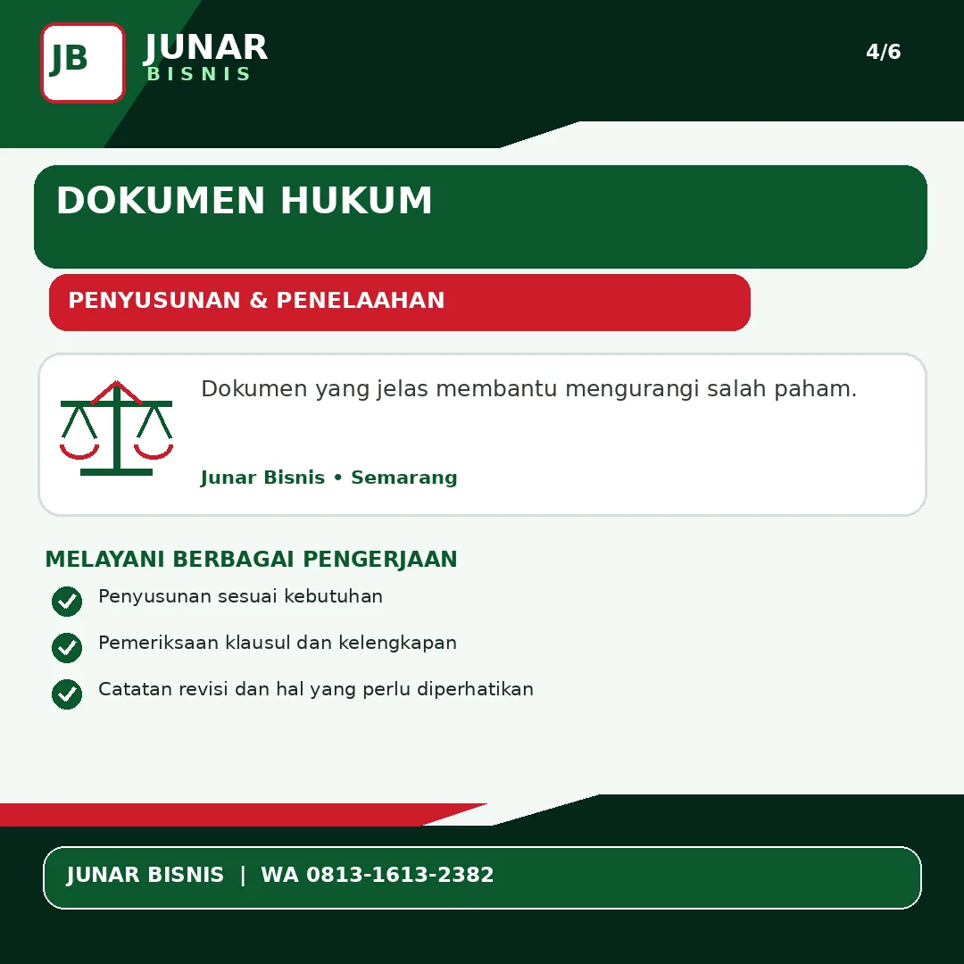 Jasa Konsultan Hukum Semarang untuk Bisnis | Junar Bisnis< - gambar 5