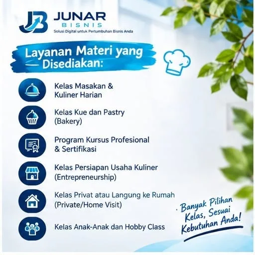 Jasa Kursus Masak Bandung | Kelas Masakan, Kue & Kuliner - gambar 2