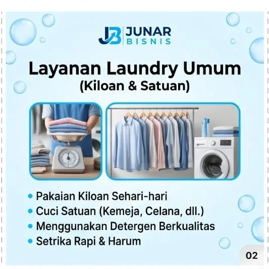 Jasa Laundry dan Dry Cleaning Medan | Laundry Kiloan, Cuci Kering & Perawatan Tekstil — Junar Bisnis - gambar 4