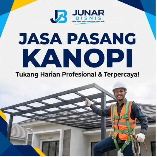 Jasa Pasang Kanopi Bandung | Junar Bisnis – Custom, Baru & Renovasi