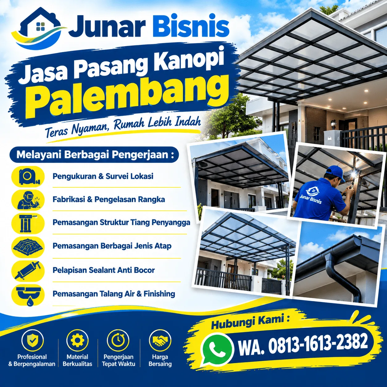 Jasa Pasang Kanopi Palembang - gambar 6