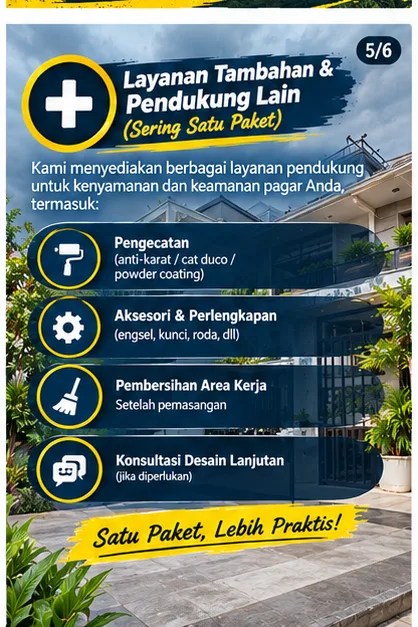 Jasa Pasang Pagar Semarang | Junar Bisnis — Konsultasi, Fabrikasi & Renovasi - gambar 5