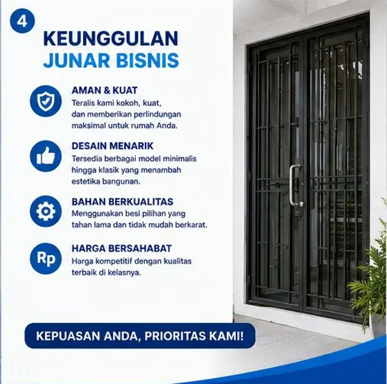 Jasa Pasang Teralis Surabaya Profesional untuk Jendela, Pintu & Balkon | Junar Bisnis - gambar 4