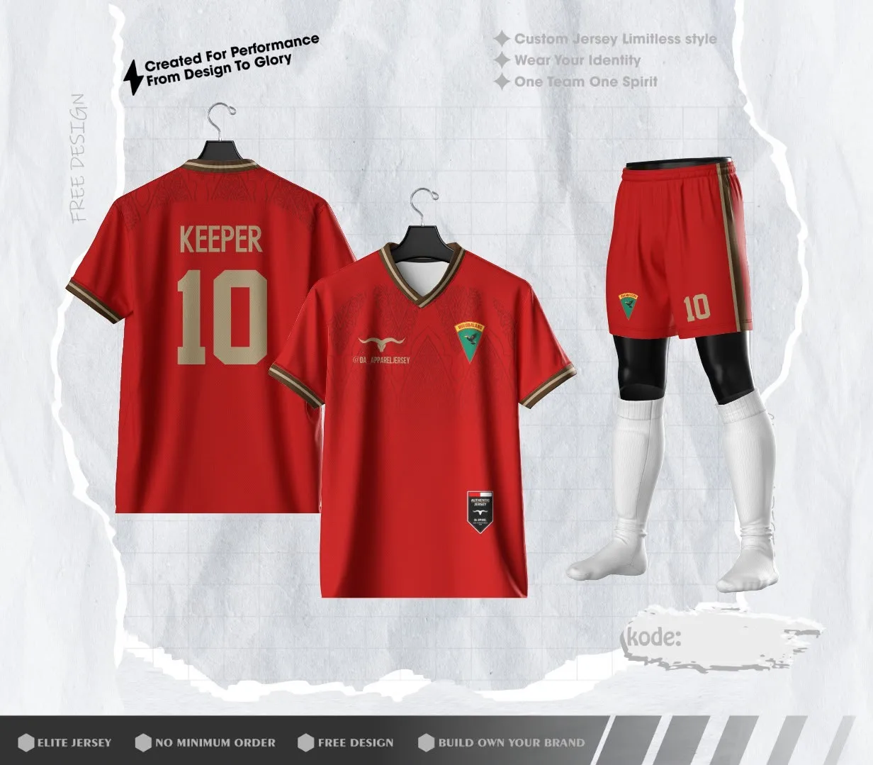Jasa Pembuatan Custom Jersey Tim & Komunitas Terbaik (Sepak Bola, Futsal, Voli) – @da_apareljersey - gambar 4