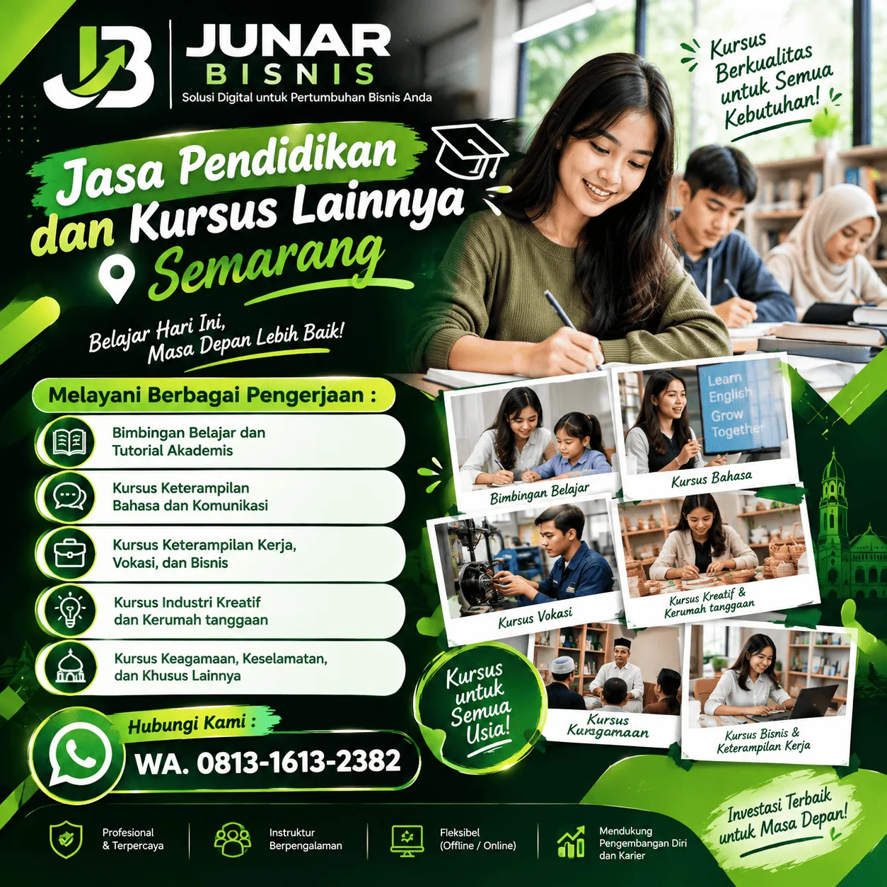 Jasa Pendidikan dan Kursus Lainnya Semarang | Junar Bisnis