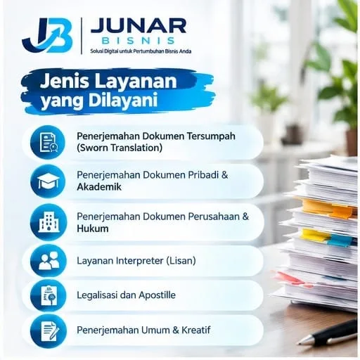 Jasa Penerjemah Bandung | Dokumen, Interpreter & Apostille – Junar Bisnis - gambar 2