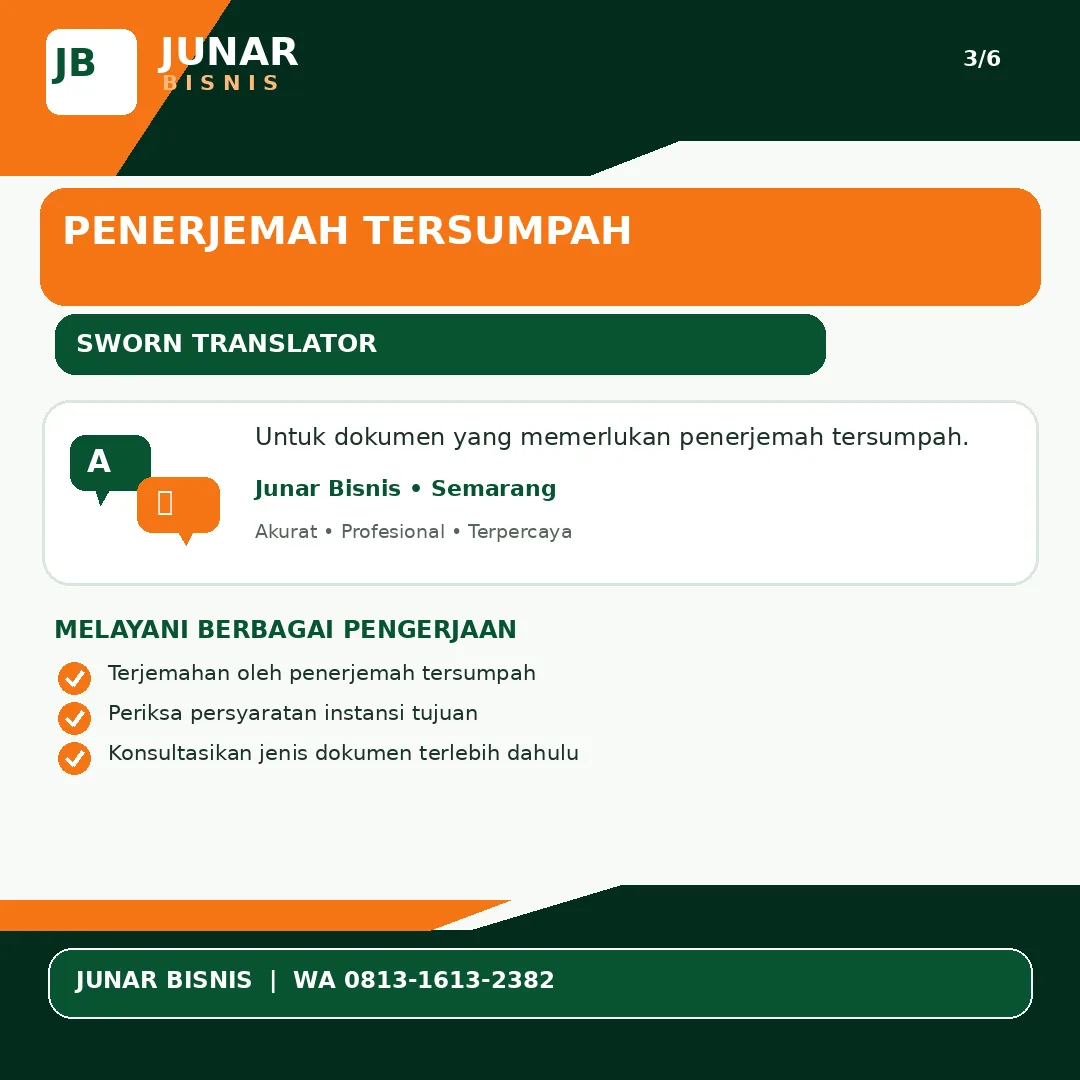 Jasa Penerjemah Semarang untuk Dokumen Resmi & Bisnis | Junar Bisnis - gambar 4