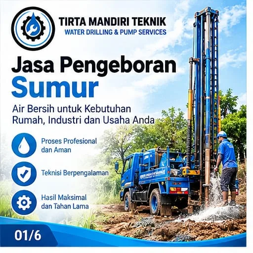 Jasa Pengeboran Sumur Bekasi | Service Pompa Air & Supplier Air Bersih - Tirta Mandiri Teknik - gambar 3