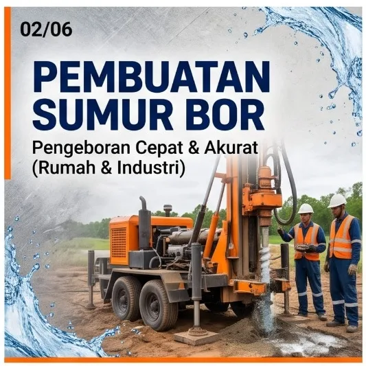 Jasa Pengeboran Sumur Medan | Pembuatan Sumur Bor & Infrastruktur Air — Junar Bisnis - gambar 2