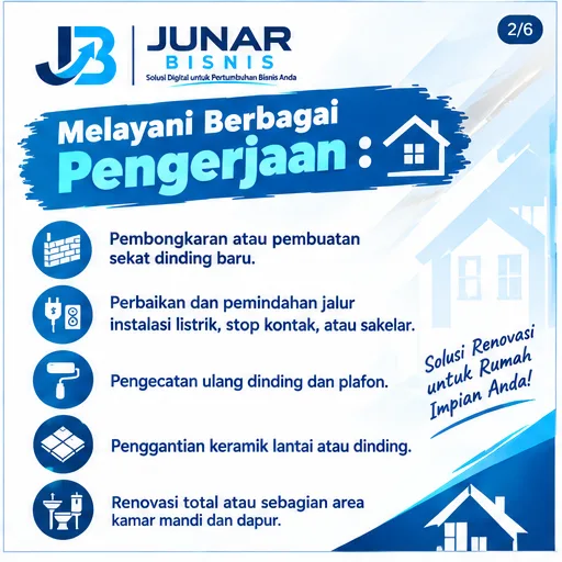 Jasa Renovasi Rumah Semarang | Junar Bisnis — Konsultasi WhatsApp - gambar 2