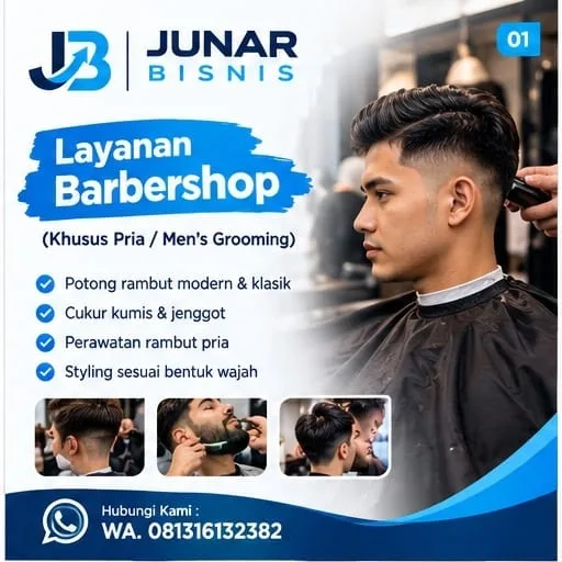Jasa Salon & Barbershop Medan | Potong Rambut, Grooming, Perawatan & Tata Rias — Junar Bisnis - gambar 2