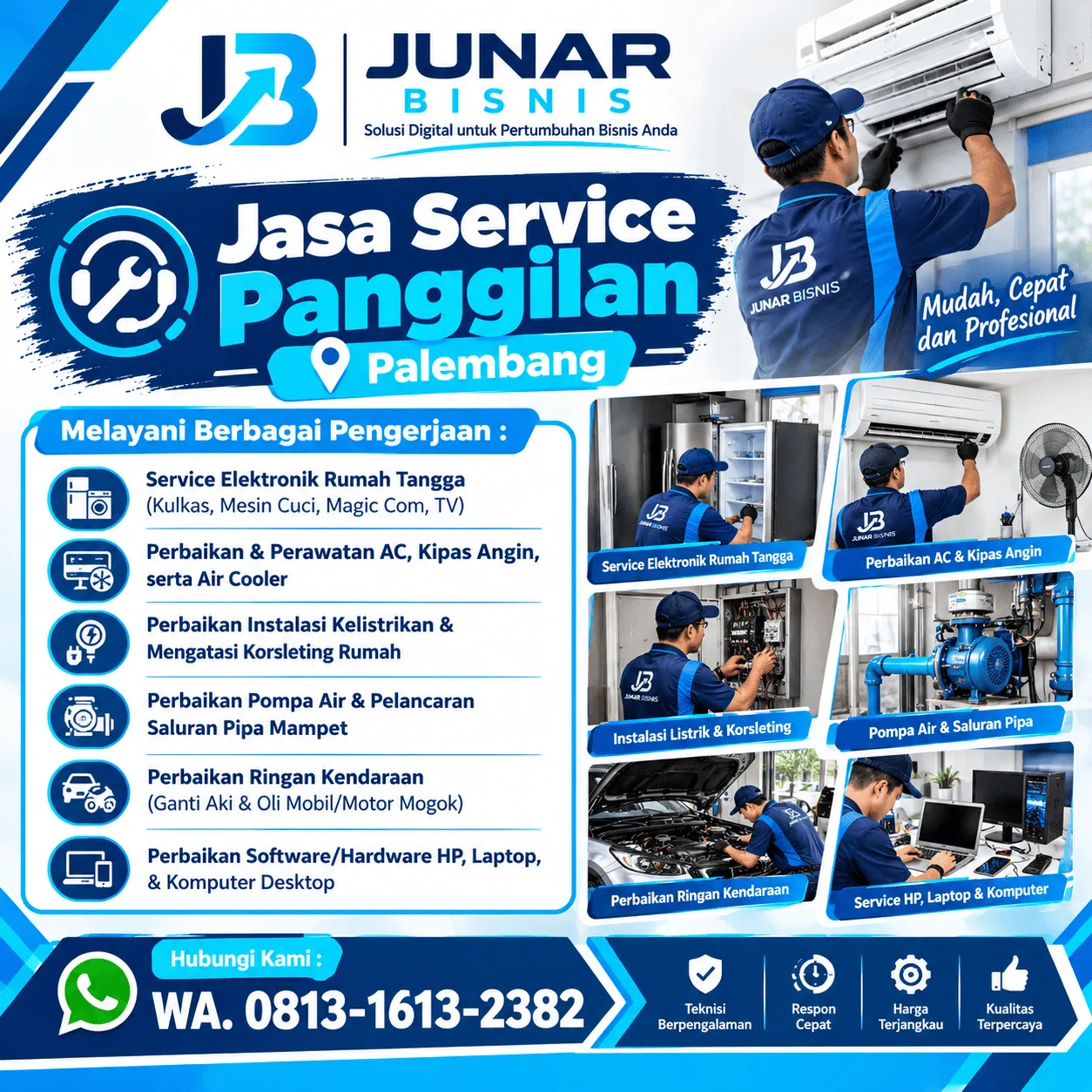 Jasa Service Panggilan Palembang, Praktis untuk Berbagai Kebutuhan