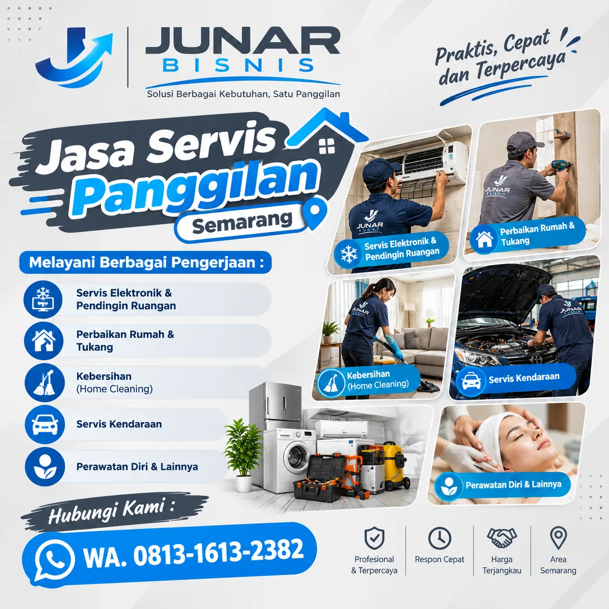 Jasa Service Panggilan Semarang | Junar Bisnis, Praktis ke Rumah
