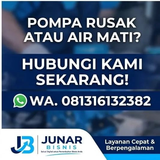 Jasa Service Pompa Air Bandung – Reparasi, Instalasi, Sumur Bor & Filter | Junar Bisnis - gambar 6