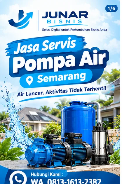 Jasa Service Pompa Air Semarang & Terdekat | Junar Bisnis - gambar 2