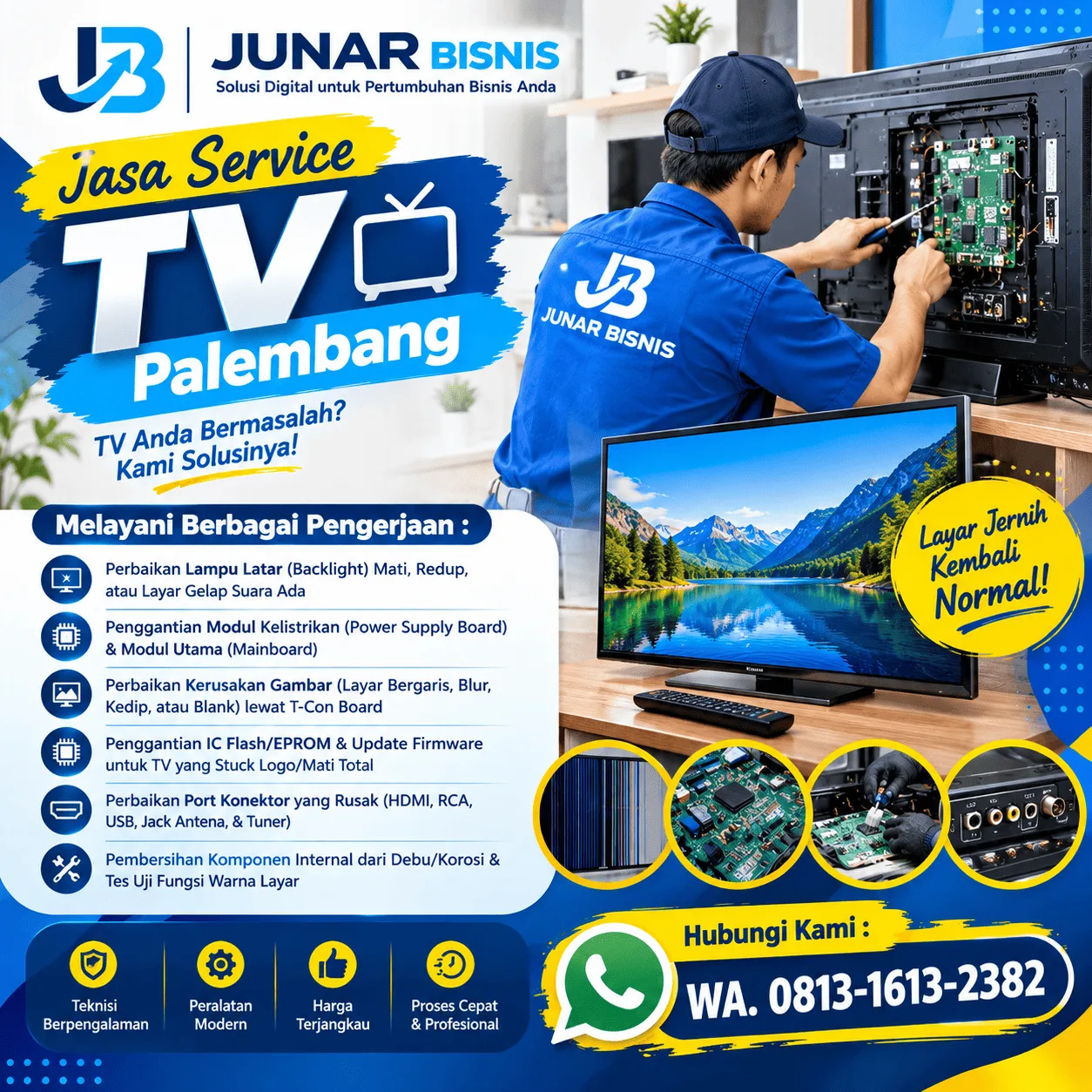 Jasa Service TV Palembang untuk Berbagai Kerusakan TV - gambar 2