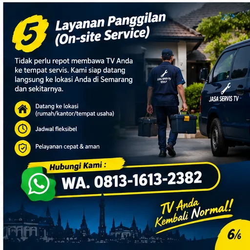 Jasa Service TV Semarang | Junar Bisnis, Teknisi Panggilan untuk TV Bermasalah - gambar 6