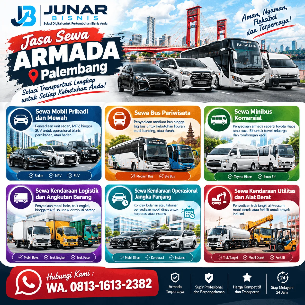 Jasa Sewa Armada Palembang untuk Perjalanan dan Operasional - gambar 7