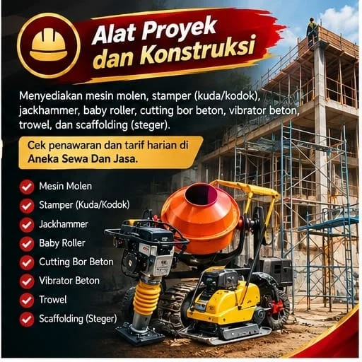 Jasa Sewa Peralatan Bandung untuk Proyek, Event & Usaha | Junar Bisnis - gambar 2