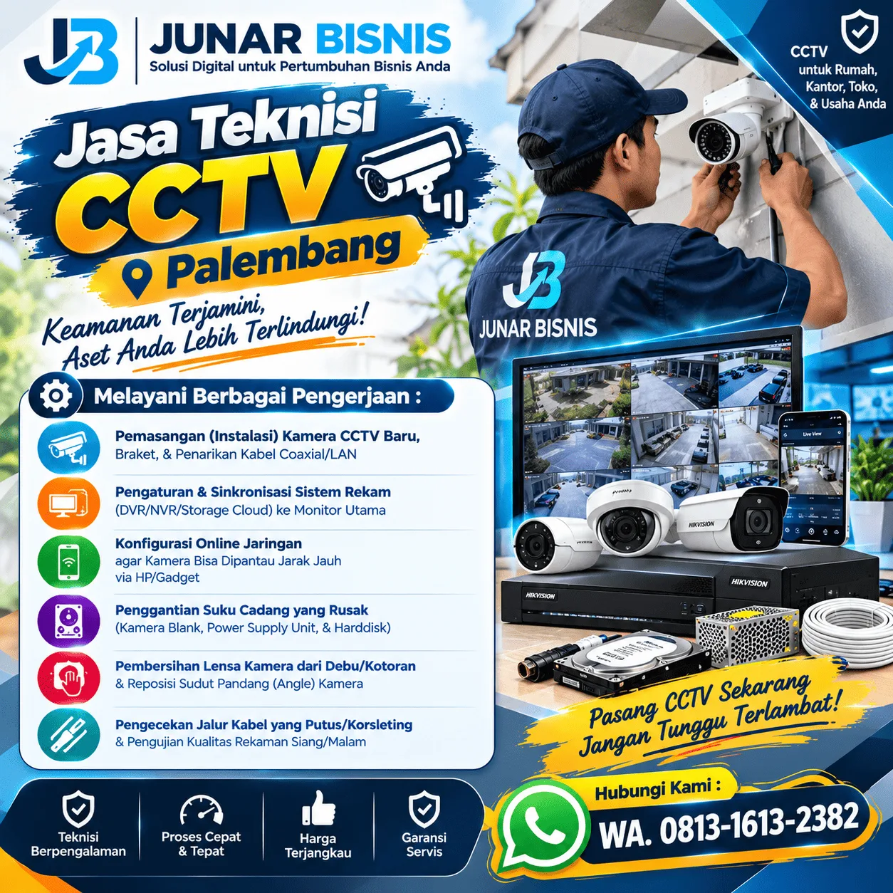 Jasa Teknisi CCTV Palembang - gambar 2