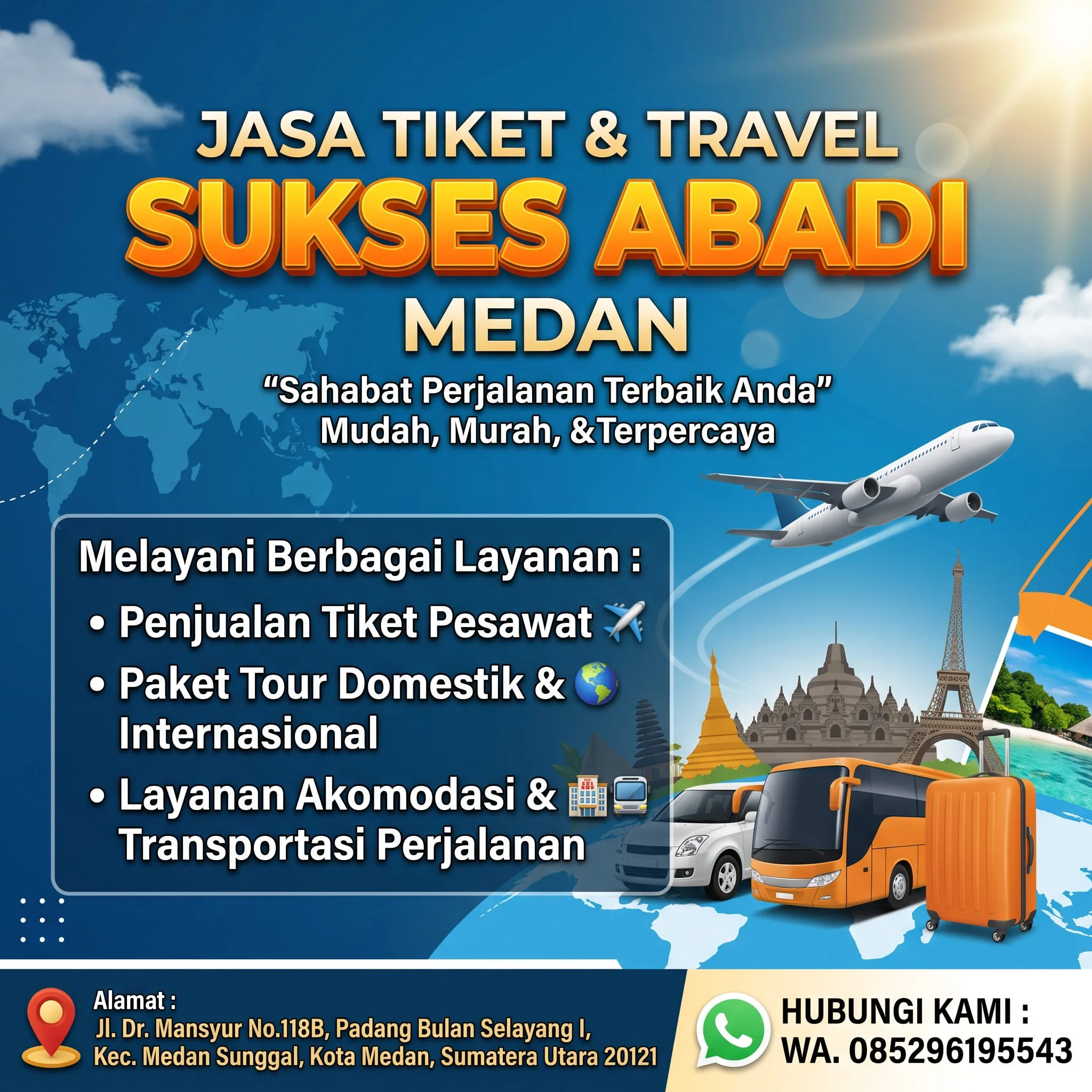 Jasa Tiket dan Travel Sukses Abadi Medan | Tiket Pesawat & Paket Tour