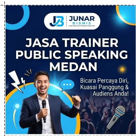 Jasa Trainer Public Speaking Medan | Teknik Bicara & Private Coaching — Junar Bisnis