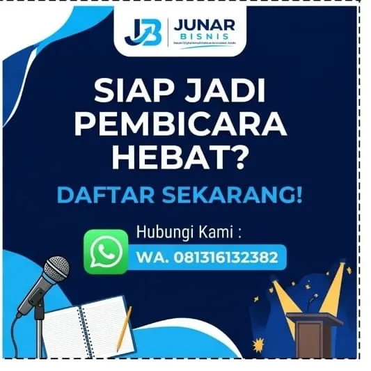Jasa Trainer Public Speaking Medan | Teknik Bicara & Private Coaching — Junar Bisnis - gambar 6