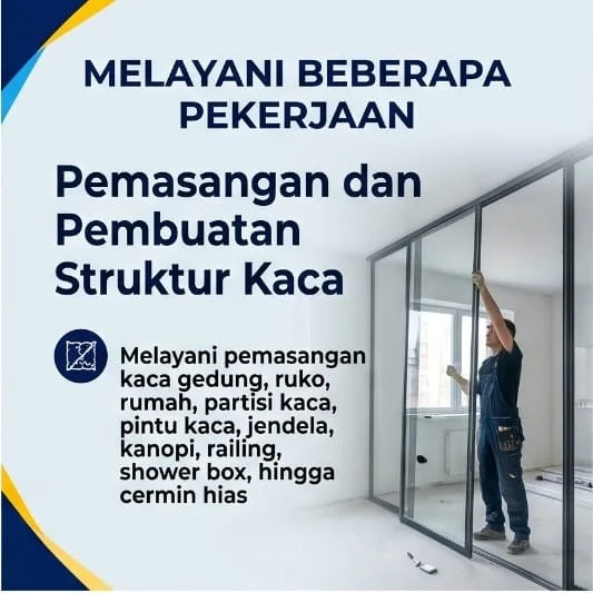 Jasa Tukang Kaca Bandung | Junar Bisnis – Pasang, Servis & Bongkar Pasang - gambar 2