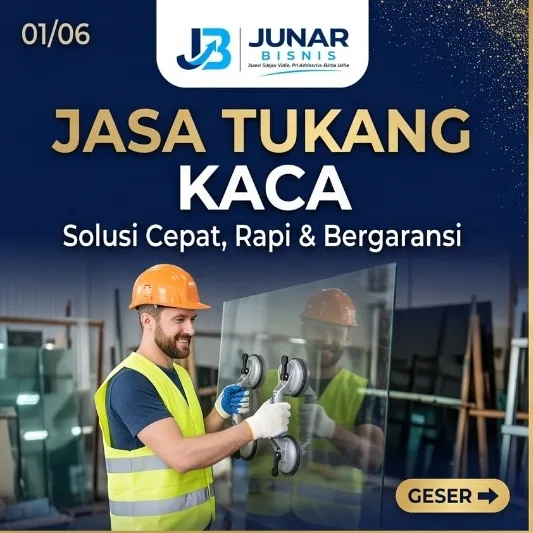 Jasa Tukang Kaca Medan – Junar Bisnis | Pemasangan, Partisi & Servis