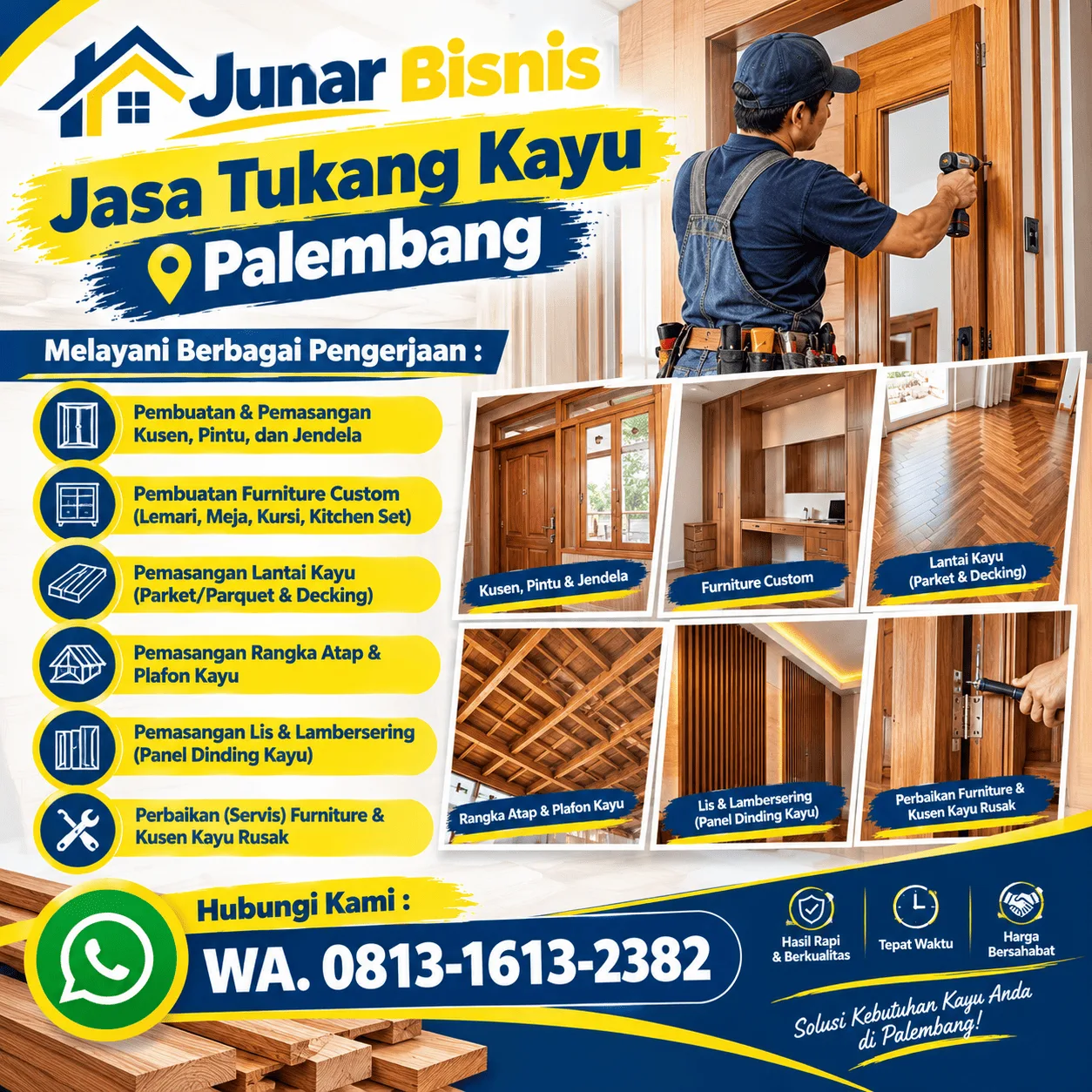 Jasa Tukang Kayu Palembang