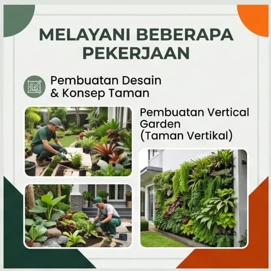 Jasa Tukang Taman Bandung | Junar Bisnis – Desain, Vertical Garden & Perawatan - gambar 2
