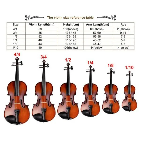 🎶 JUAL - Biola Skylark ukuran 4/4, 3/4, 1/2, dan 1/4 cocok untuk belajar dan latihan Pemula dan Pelajar - gambar 3
