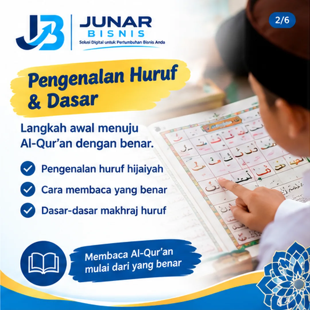 Junar Bisnis | Jasa Guru Ngaji Semarang untuk Anak, Remaja & Dewasa - gambar 3