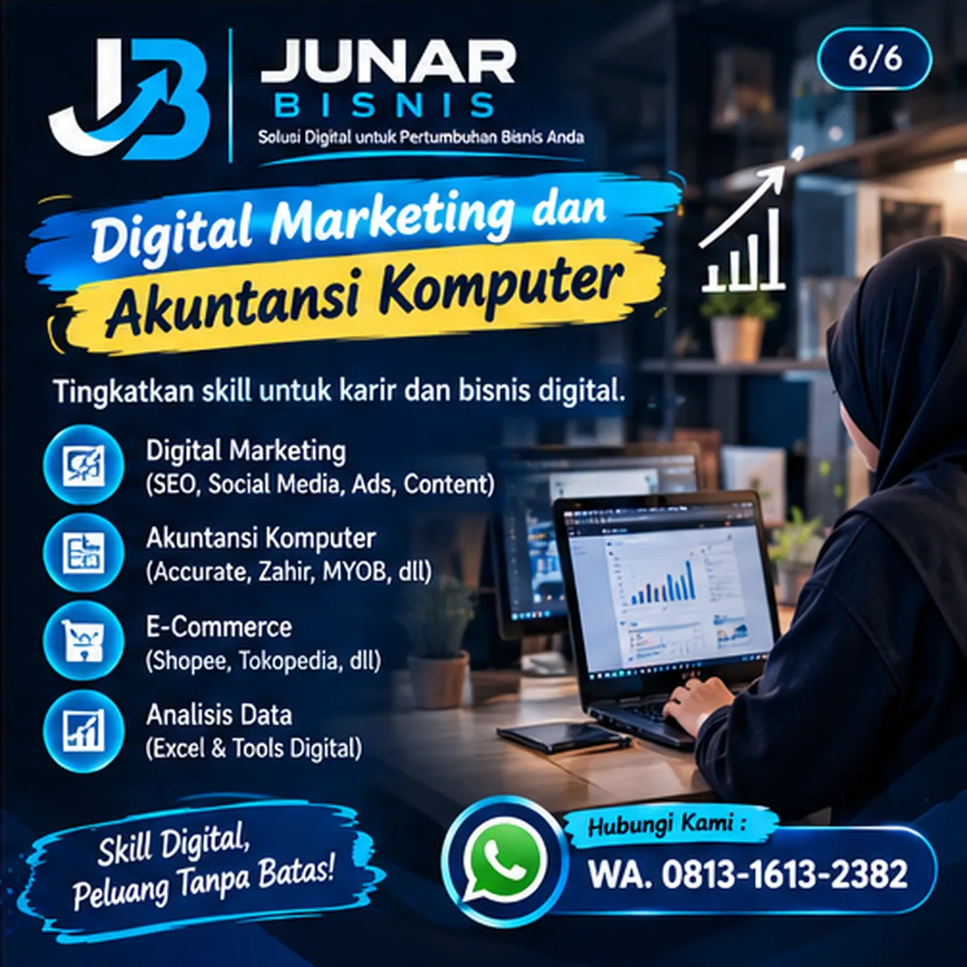 Junar Bisnis | Jasa Kursus Komputer Semarang untuk Kerja, Usaha & Pengembangan Skill - gambar 7