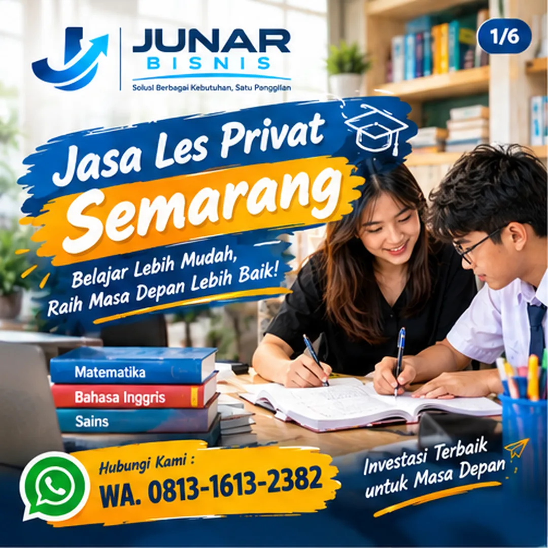 Junar Bisnis | Jasa Les Privat Semarang untuk SMP, SMA, UTBK & Olimpiade - gambar 2