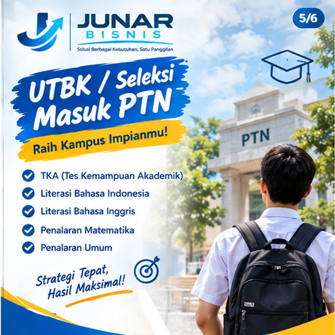 Junar Bisnis | Jasa Les Privat Semarang untuk SMP, SMA, UTBK & Olimpiade - gambar 6